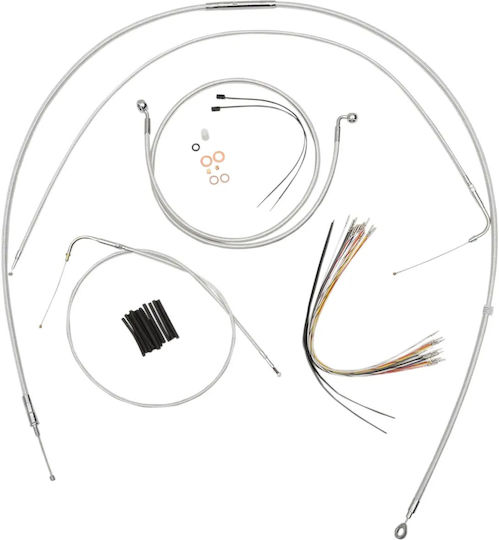 Magnum Shielding Set Tubes Brake Clutch Throttle Cables 387872 Harley Davidson Fltrx 1750 Abs 17-20