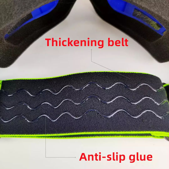 Motocross-Schutzbrille Off-road Motorradhelm Brille Mx Atv Mtb C7 Gelb – Spiegel
