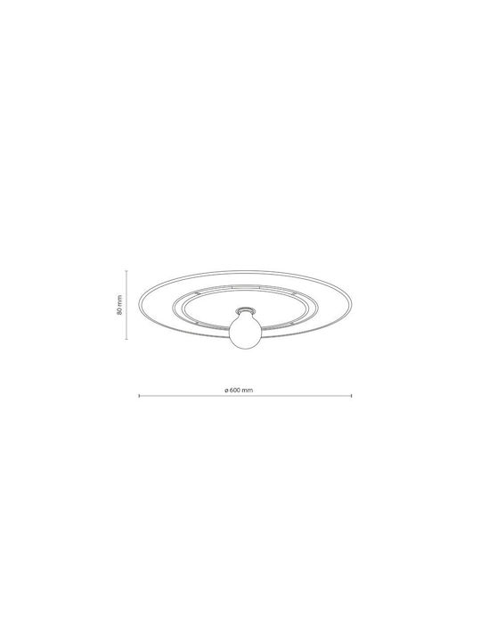 TK Lighting Luminiță De Tavan Montată 8cm
