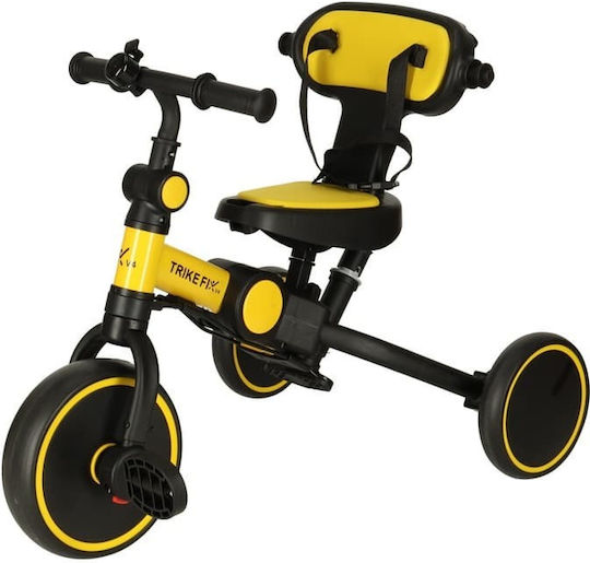 Tricicletă Pliabilă cu Mâner pentru Părinte pentru 2+ Ani Galben