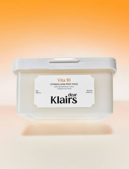 Freshly Juiced Vitamin Skin Prep Pads Facial Toners with Vitamin C, Niacinamide & Hyaluronic Acid