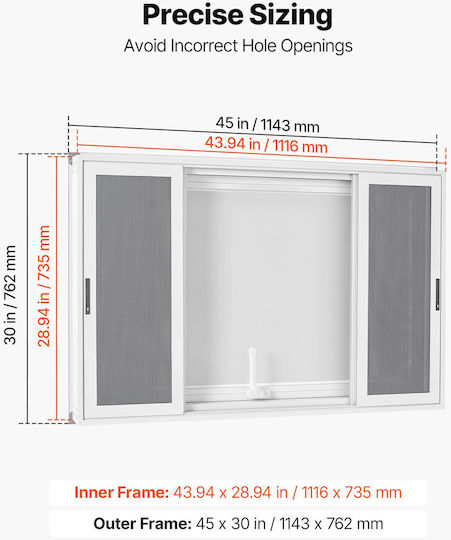Vevor Concession Window 1143x762mm Aluminum Alloy Food Truck Service Window Base Up To 85 Degrees 4 Sliding Windows Awning Door Hook Water Resistant