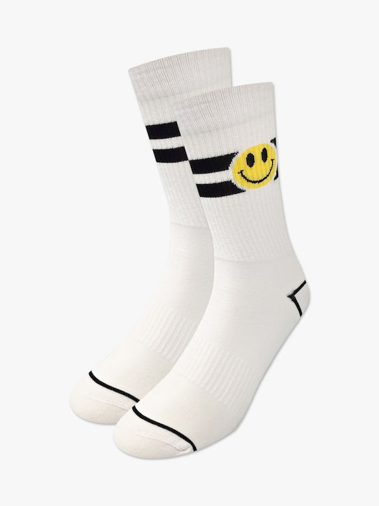 Baumwollsocke Mit Happy Smiley Design Nodo Baumwollsocke Mit Happy Smiley Design Nodo