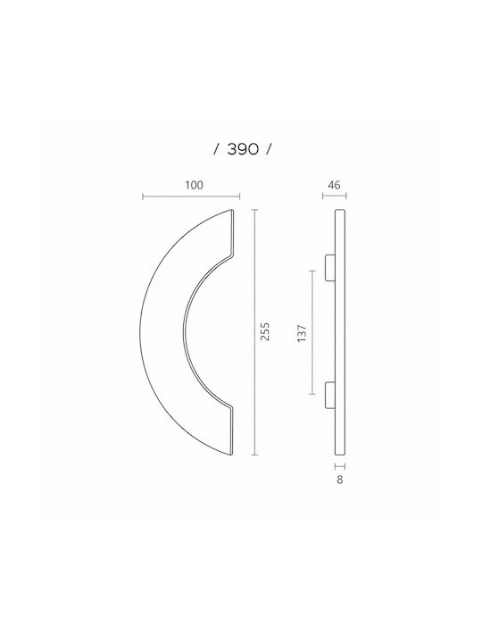 Zogometal Front Door Knob 390 Pair Graphite Smoked 11.0390.0000.0065-Pair