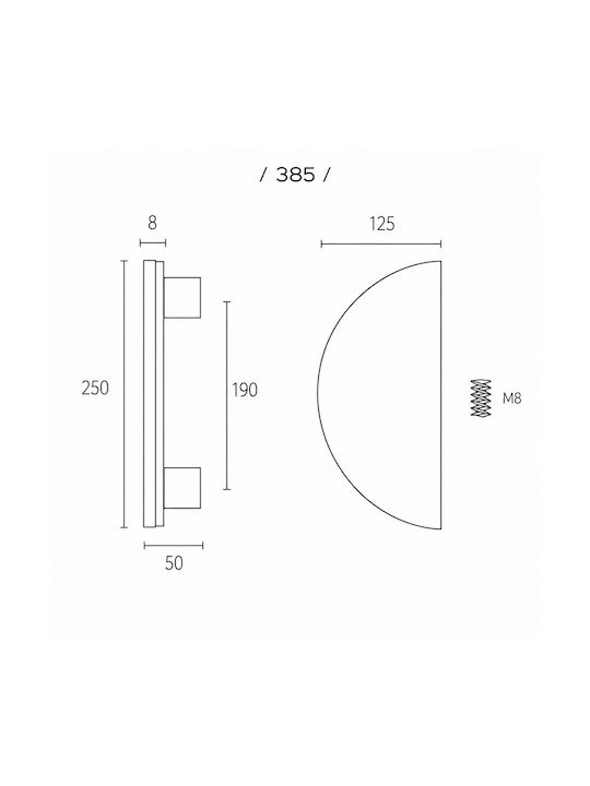 Zogometal Front Door Knob 385 Pair Graphite Smoked 11.0385.0000.0065-Pair