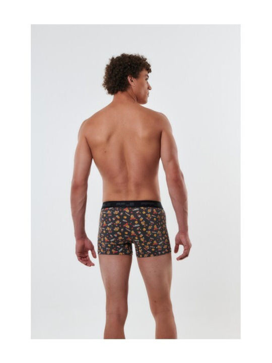 Men's Boxers Black Printed 2Pack