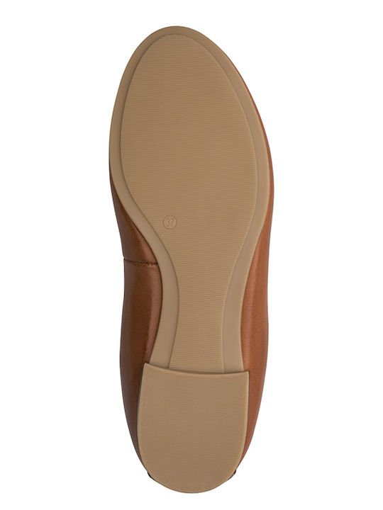 Women's Ballerina Shoes Tabac Brown