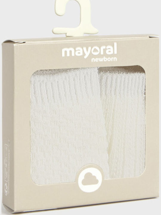 Mayoral Kids' Socks Ecru 2 Pairs