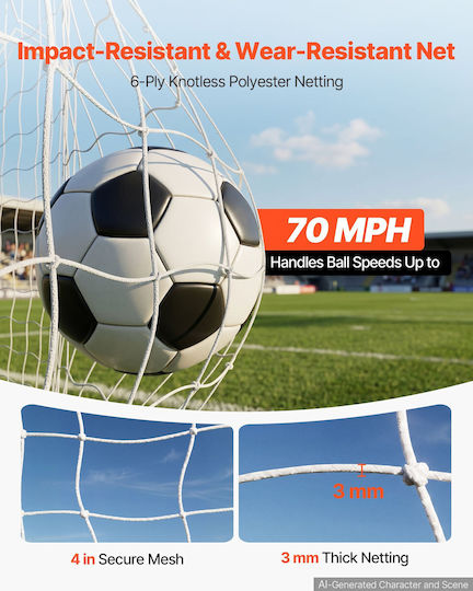 Vevor Poartă de Fotbal 360x180cm