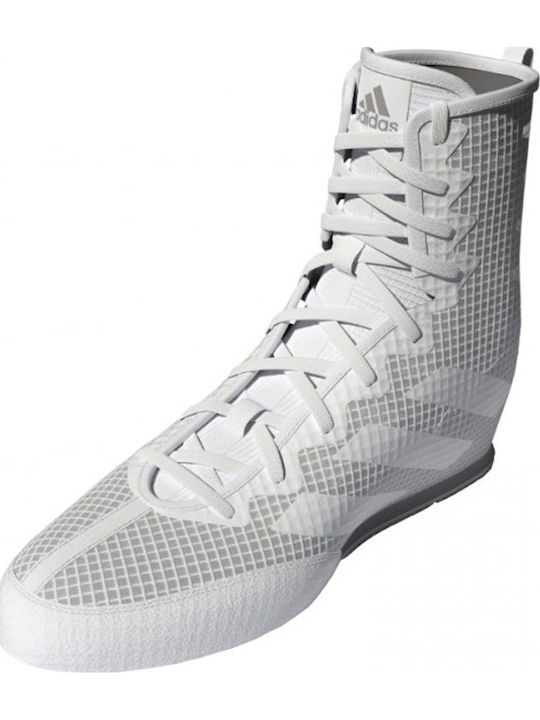 adidas Box Hog 4 High Boxing Shoes White