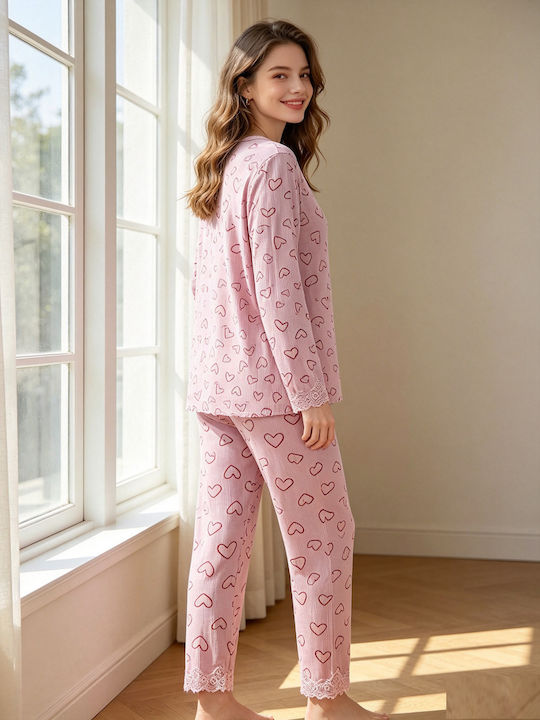 Goodnight Set De Pijamale De Vară Pentru Femei Măr Copt