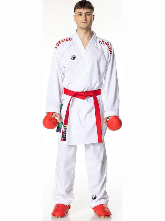 Tokaido Uniformă Karate Kumite Wkf Pentru Bărbați Albă