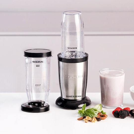 Taurus Shake & Go Mix Mixer mit Kunststoffkanne 500 ml 1000W Schwarz