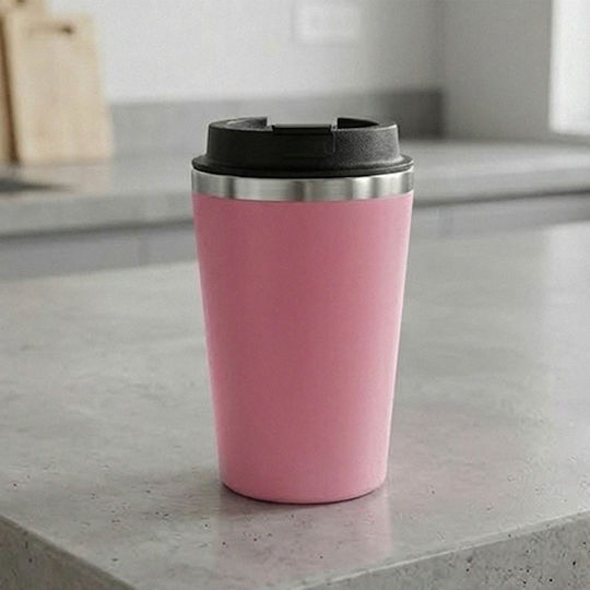 TnS Stainless Steel Thermos Bottle 350ml Pink 03-950-4345ROZ