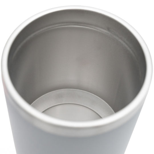 TnS Thermos Bottle Stainless Steel 600ml Grey with Straw