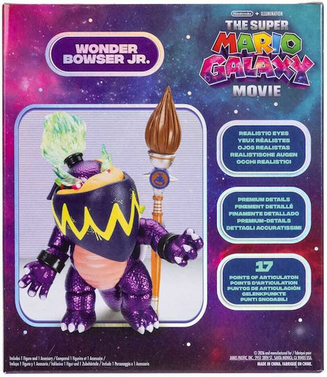 Jakks Pacific Super Mario Wonder Bowser Jr Art der Figur 13 Stück