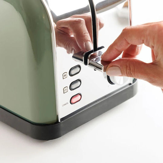 Taurus Vintage Toaster 2 Schlitze 1500W Grüne