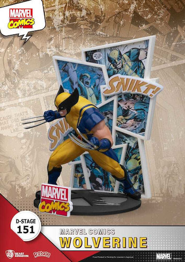 Beast Kingdom Marvel D-Stage Wolverine Diorama Figurină 16 cm
