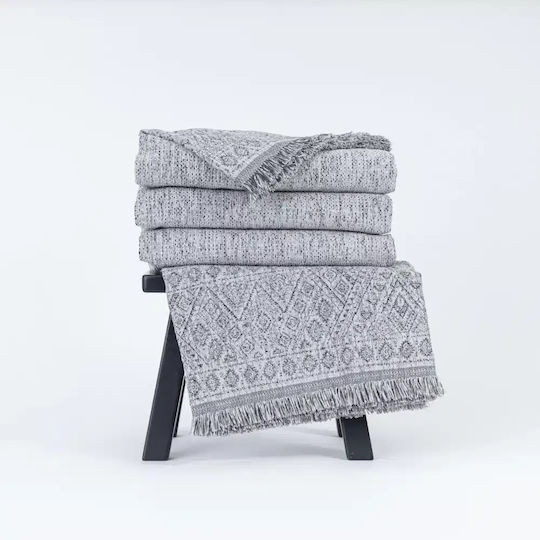 Borea Ριχτάρι Πολυθρόνας Chenille 180x180εκ. Λαδί