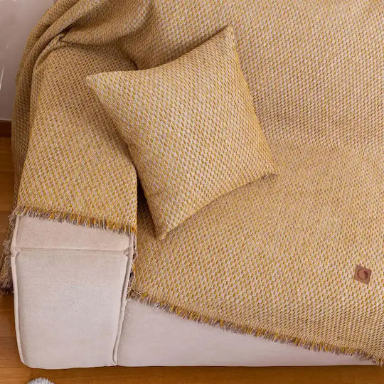 Borea Ριχτάρι Πολυθρόνας Chenille 180x180εκ. Γκρι