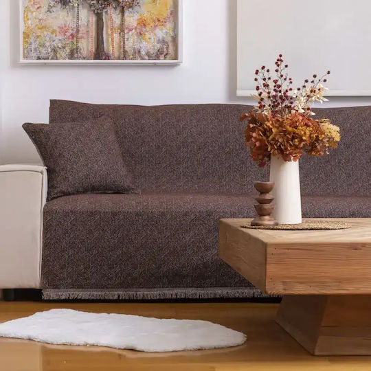 Borea Borea Three-Seater Sofa Throw Two Sides 180x300cm Petrol Blue