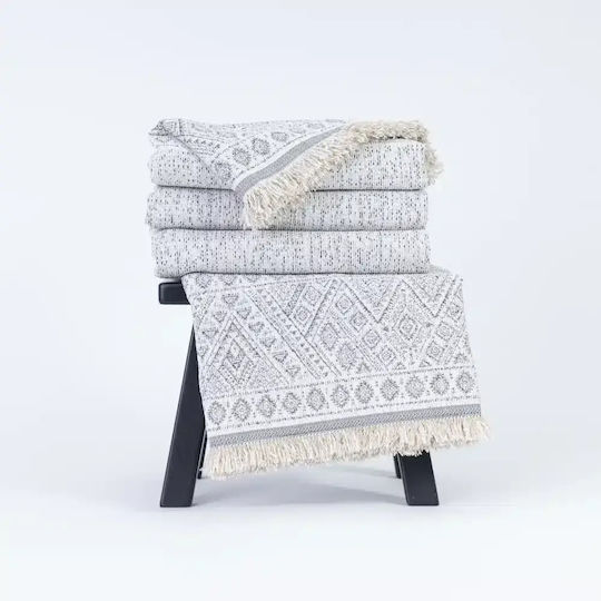 Borea Ριχτάρι Τριθέσιου Καναπέ Chenille 180x300εκ. Εκρού