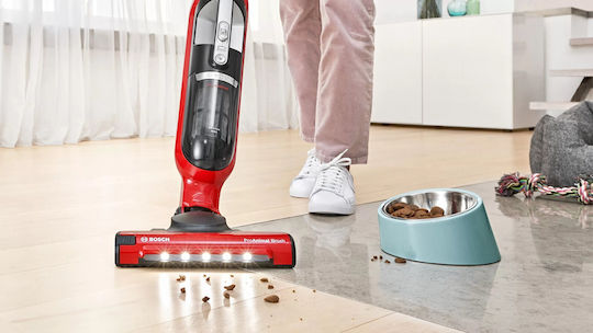 ProfiCare PC-PTR 3153 Wiederaufladbarer Stielstaubsauger 2 in 1 Stick & Hand 25.2V Rote