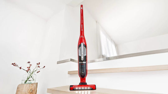 ProfiCare PC-PTR 3153 Wiederaufladbarer Stielstaubsauger 2 in 1 Stick & Hand 25.2V Rote