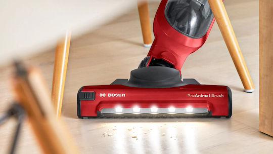 ProfiCare PC-PTR 3153 Wiederaufladbarer Stielstaubsauger 2 in 1 Stick & Hand 25.2V Rote
