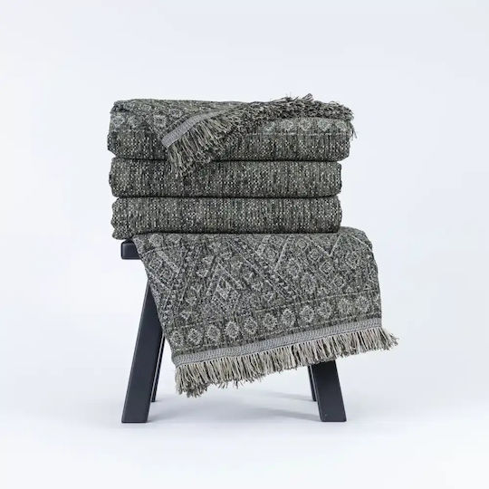 Borea Ριχτάρι Διθέσιου Καναπέ Chenille 180x250εκ. Λαδί