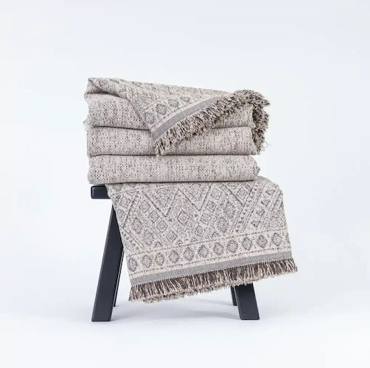 Borea Ριχτάρι Διθέσιου Καναπέ Chenille 180x250εκ. Μπορντώ