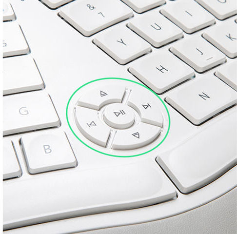 GM902_Wh Безжична Bluetooth Клавиатура Английска US Бяла