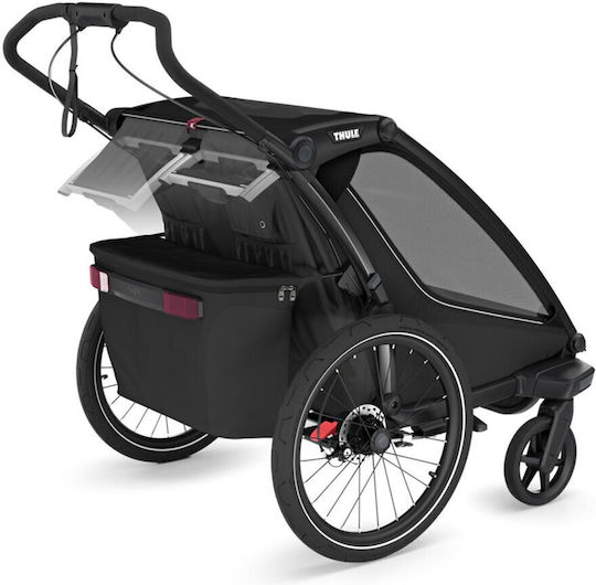 Thule Chariot Sport 2 Cărucior Reglabil Pentru Copii Negru 20.2kg