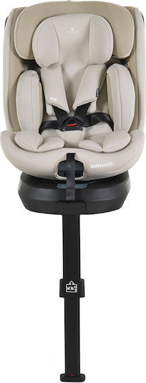 Cangaroo Bravo столче за кола i-Size с Isofix Vanilla Beige