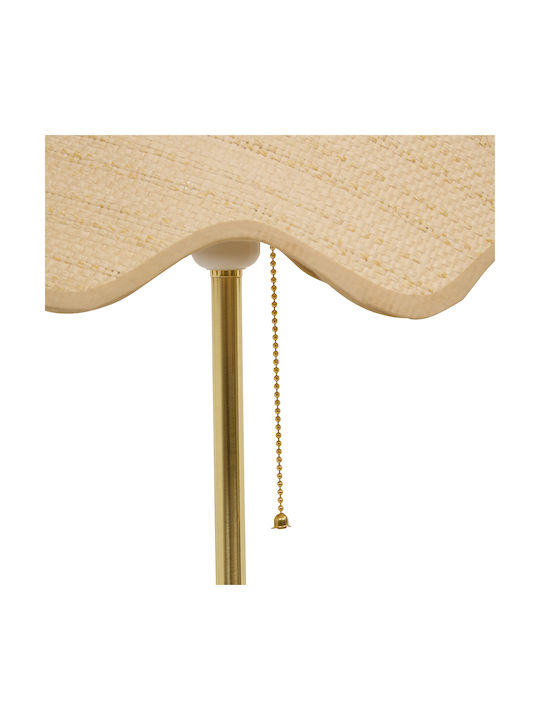 Flore Stehlampe mit Lampenbirnensockel für E27 Gold