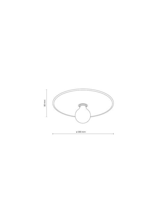 TK Lighting Luminiță De Tavan Montată 8cm