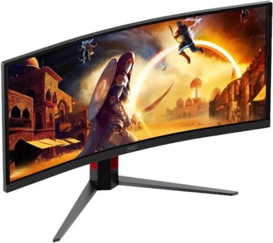 AOC CU34G4CA Ultrawide VA HDR Gebogener Spiele-Monitor 34" QHD 3440x1440 180Hz mit Reaktionszeit 1ms GTG