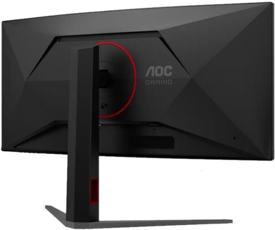 AOC CU34G4CA Ultrawide VA HDR Gebogener Spiele-Monitor 34" QHD 3440x1440 180Hz mit Reaktionszeit 1ms GTG