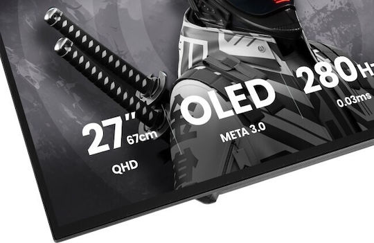 Iiyama G-Master GOB2701QSC-B1 Titan Falcon OLED HDR Gaming Monitor 27" QHD 2560x1440 280Hz with Response Time 0.03ms GTG