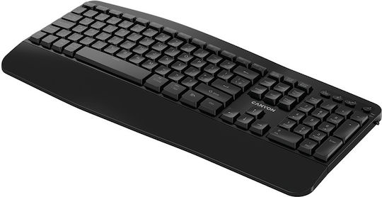 Canyon CNS-HKBW6 Ασύρματο Bluetooth Πληκτρολόγιο Αγγλικό US