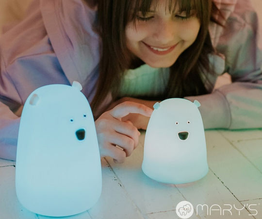 Mary's Led Lamps Mary's Kids Night Light Rgb Large Teddy Bear Blue 901.00096