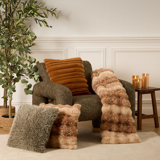 Sofa Cushion A-s Zephy From Furry Caramel 45x45cm