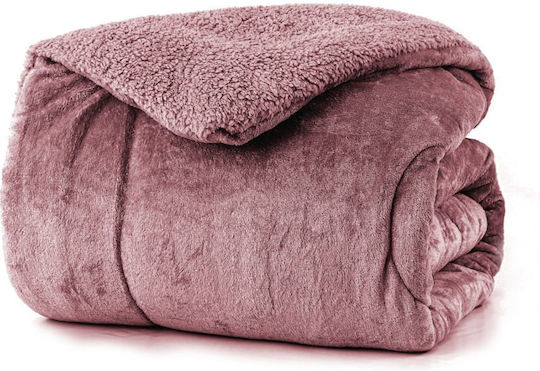 Borea Single Sherpa Comforter 160x220 cm Cozy Brown