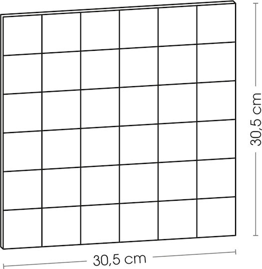Self Adhesive Tiles Set 2pcs A-s Mina White 223869a 30.5x30.5 Plastic