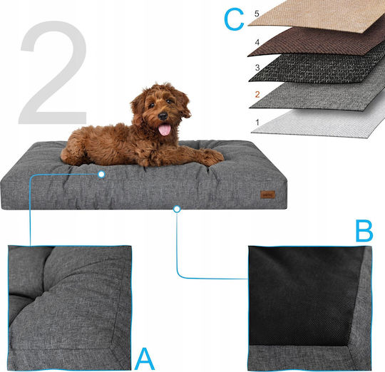 Hobbydog Gartenstuhlkissen Grau 90x90cm