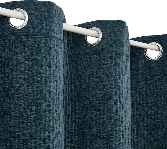 Vorhang mit Grommets Fran Blau 140x260cm