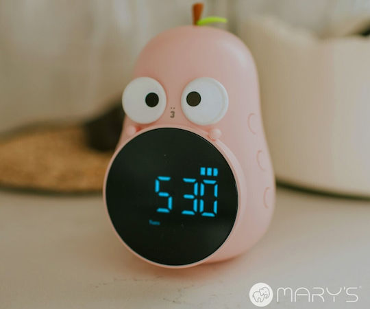 Mary's Tabletop Digital LED Plastic Clock with Alarm Clock Pink 901.00078