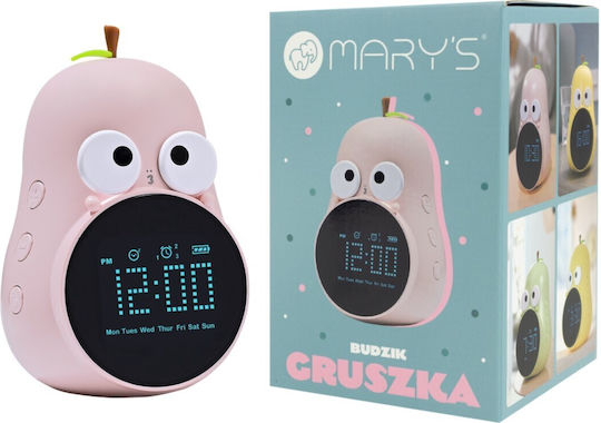 Mary's Tabletop Digital LED Plastic Clock with Alarm Clock Pink 901.00078