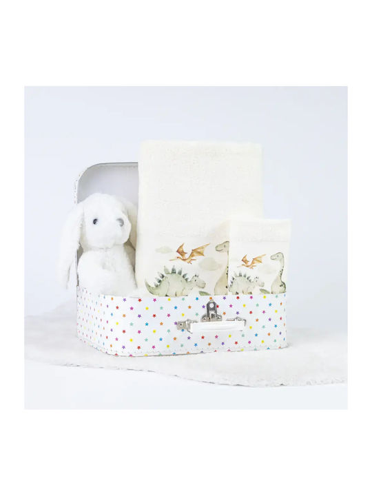 Borea Borea Set Babyhandtücher 2 Stück Ecru 30x50cm