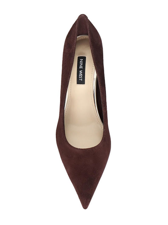 Gemmha Gemmha Suede Heels with High Heel Red
